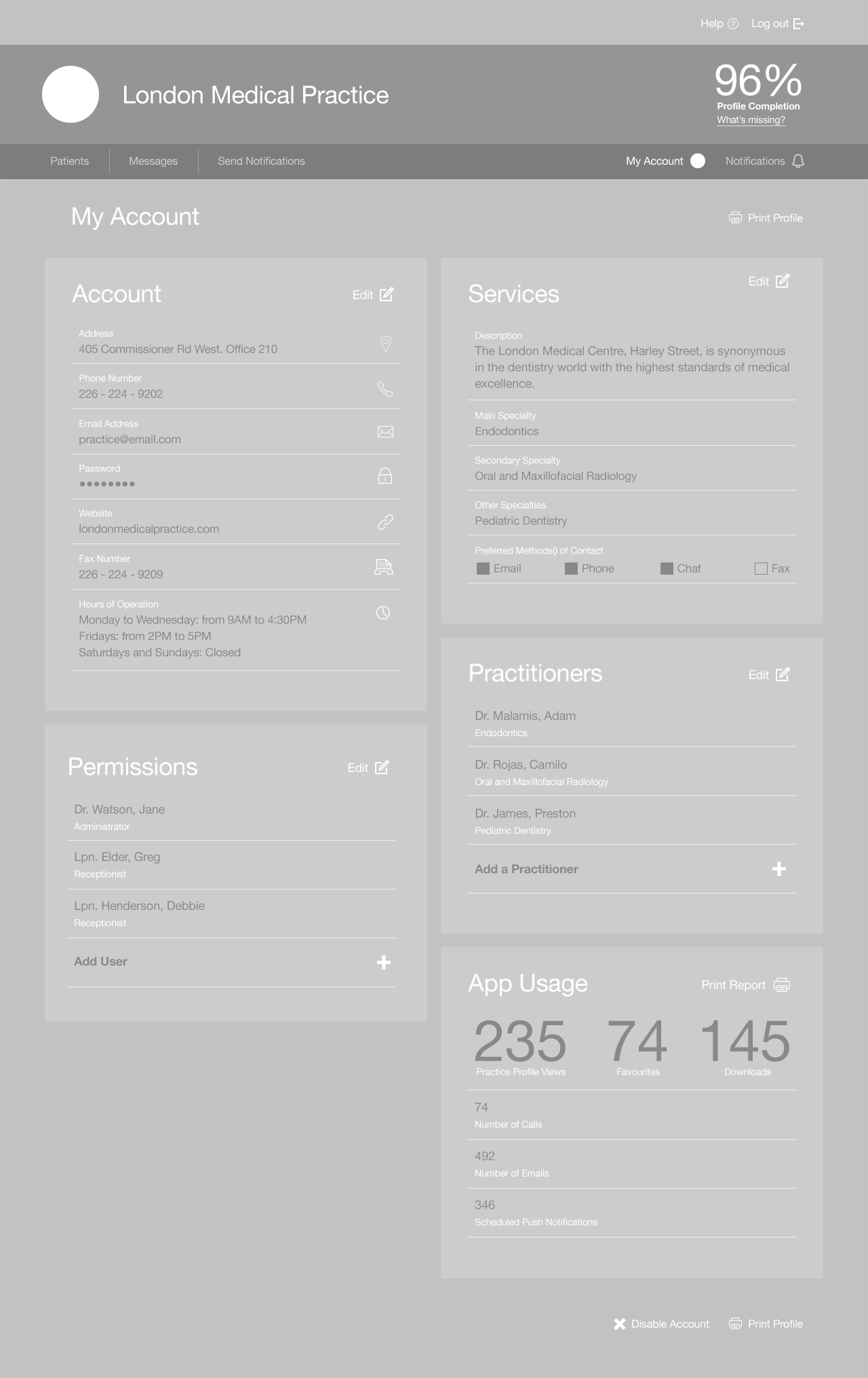 Desktop Wireframes 7
