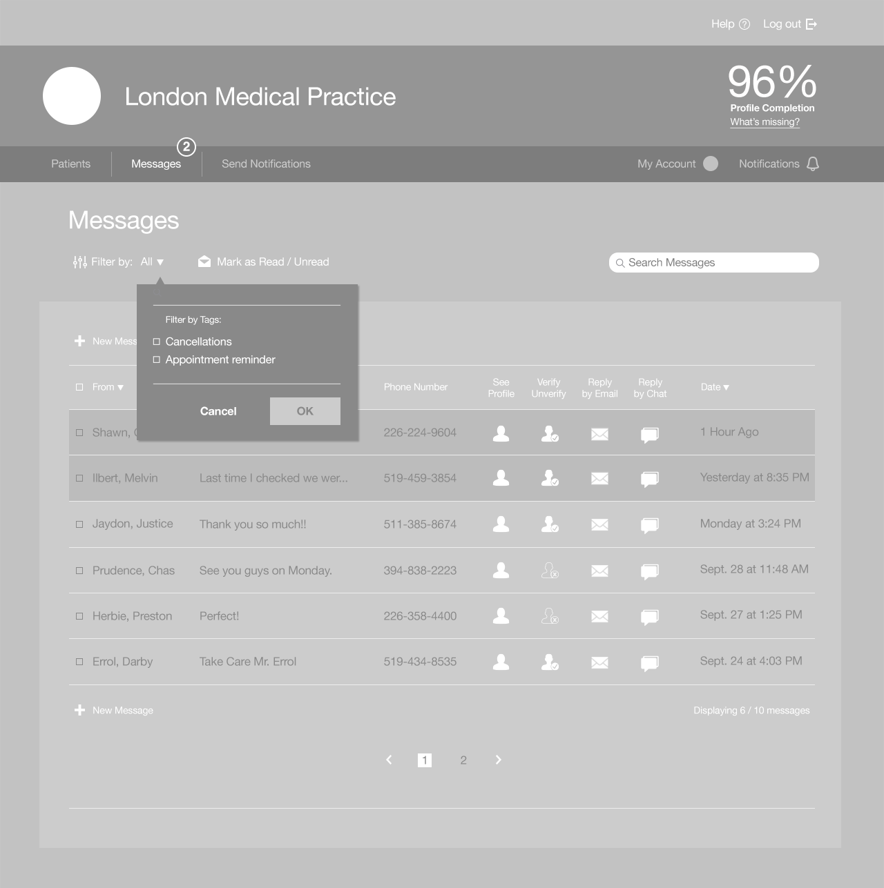 Desktop Wireframes 10