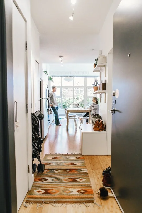 apartmenttherapy :
The Best Decorating Tips for Long or Narrow Rooms and Hallways: http://on.apttherapy.com/Wcrm0S
Our awkward entrance way featured in an article about long entryways on Apartment Therapy.