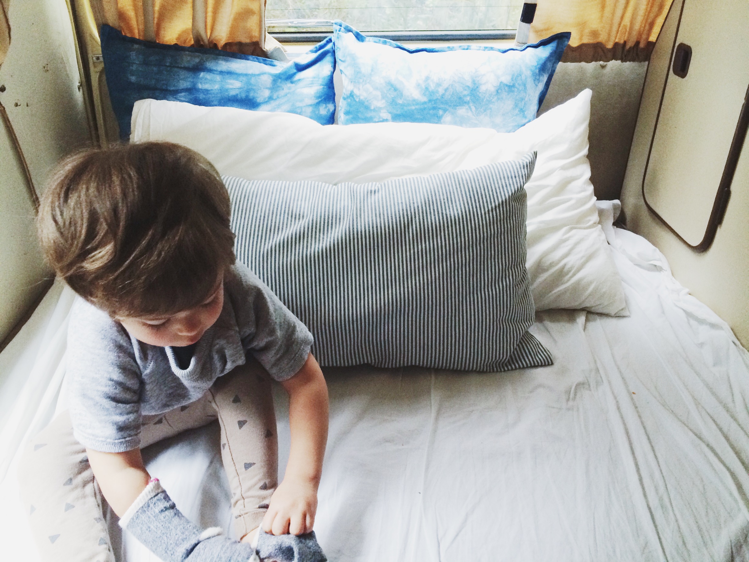 Mornings in the van...