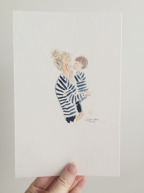 Doesn't get much more sentimental than this illustration by Sophie and Lili