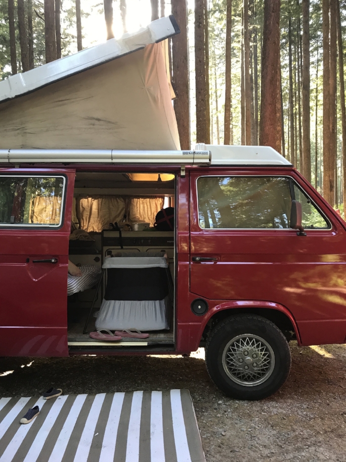 Vanlife: Camping in a Westfalia with a Baby and a Toddler — 600sqftandababy