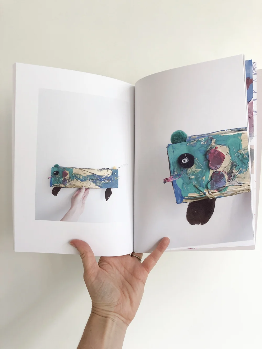 Dealing with Kid Art in a Small Space: Theo’s Chameleon from a school project