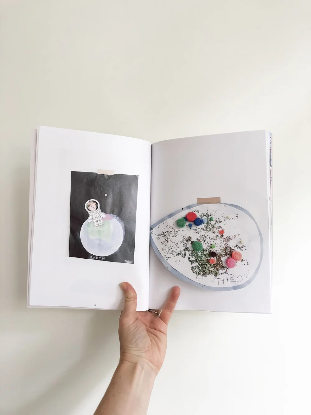 Dealing with Kid Art in a Small Space: Theo’s art from school projects