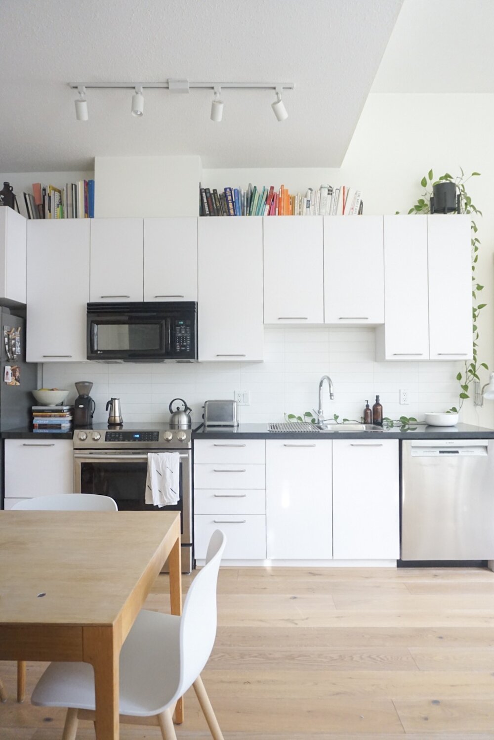 Our 126 long kitchen in our 600 square foot apartment