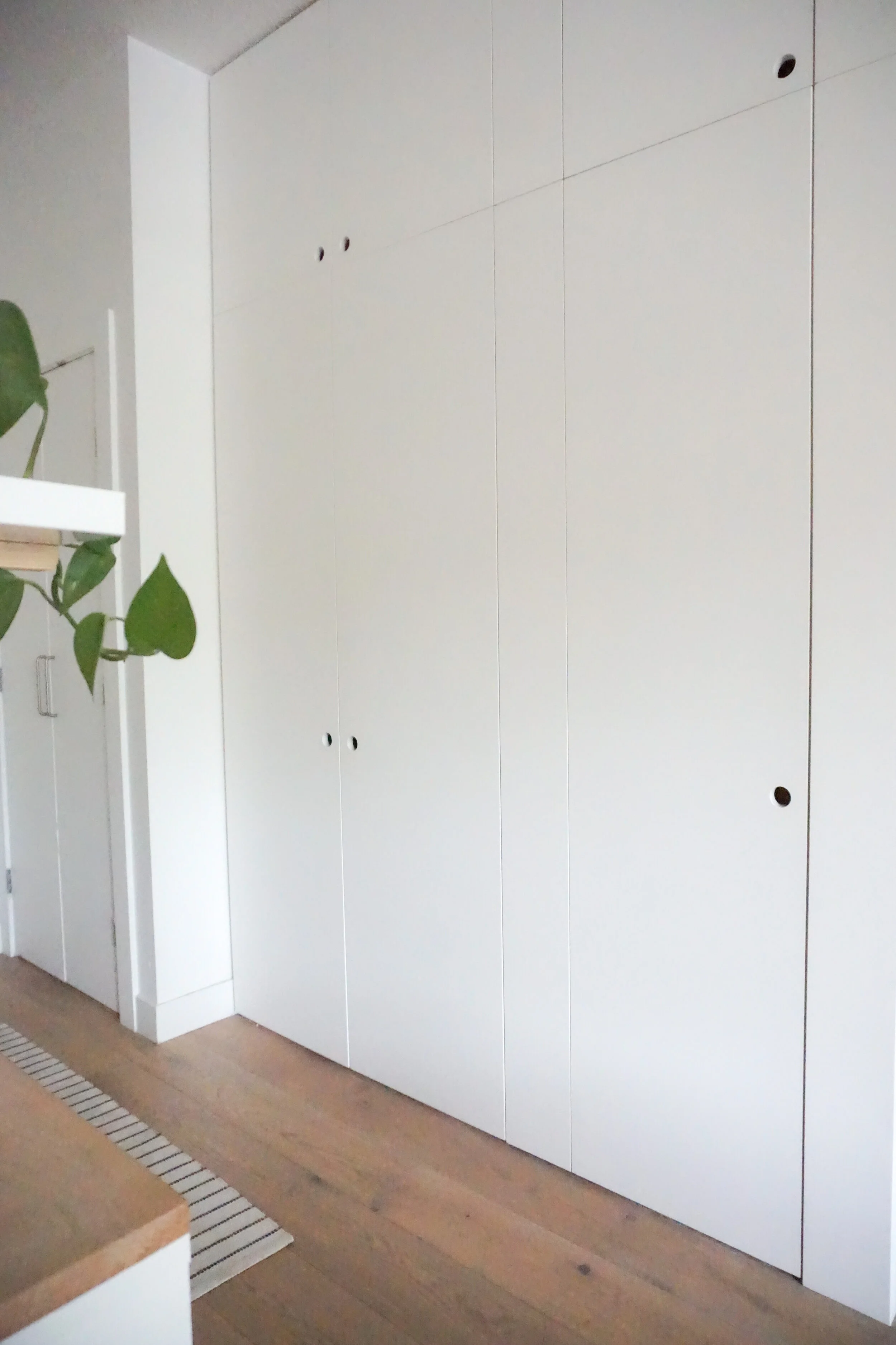 ikea stall shoe cabinet wall mount on Small Entryway Lessons Learned 600sqftandababy