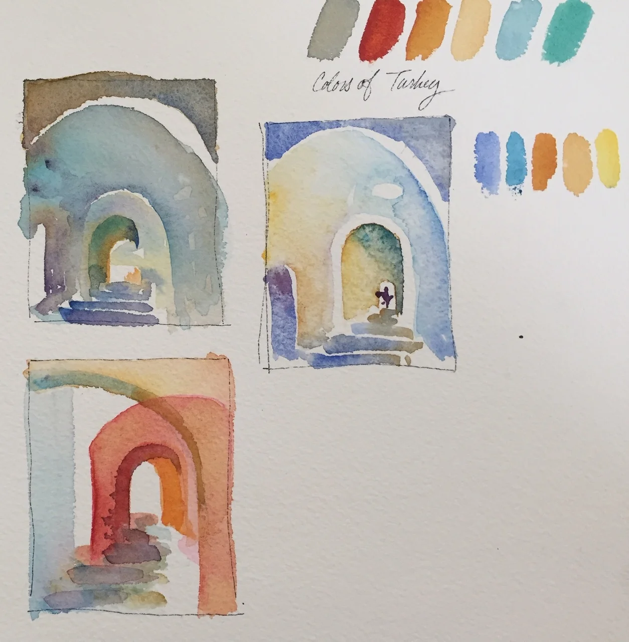 Studies for Monk's Passage.