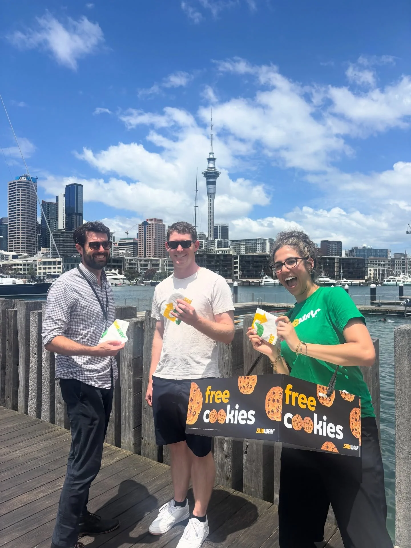 Merry Cookiemas from @subwaynz 🍪

There&rsquo;s nothing quite like a free cookie to get you into the festive spirit and the smiles said it all 😁

When our friends at @toniccommunications ask us to join them on activations like this, you best believ