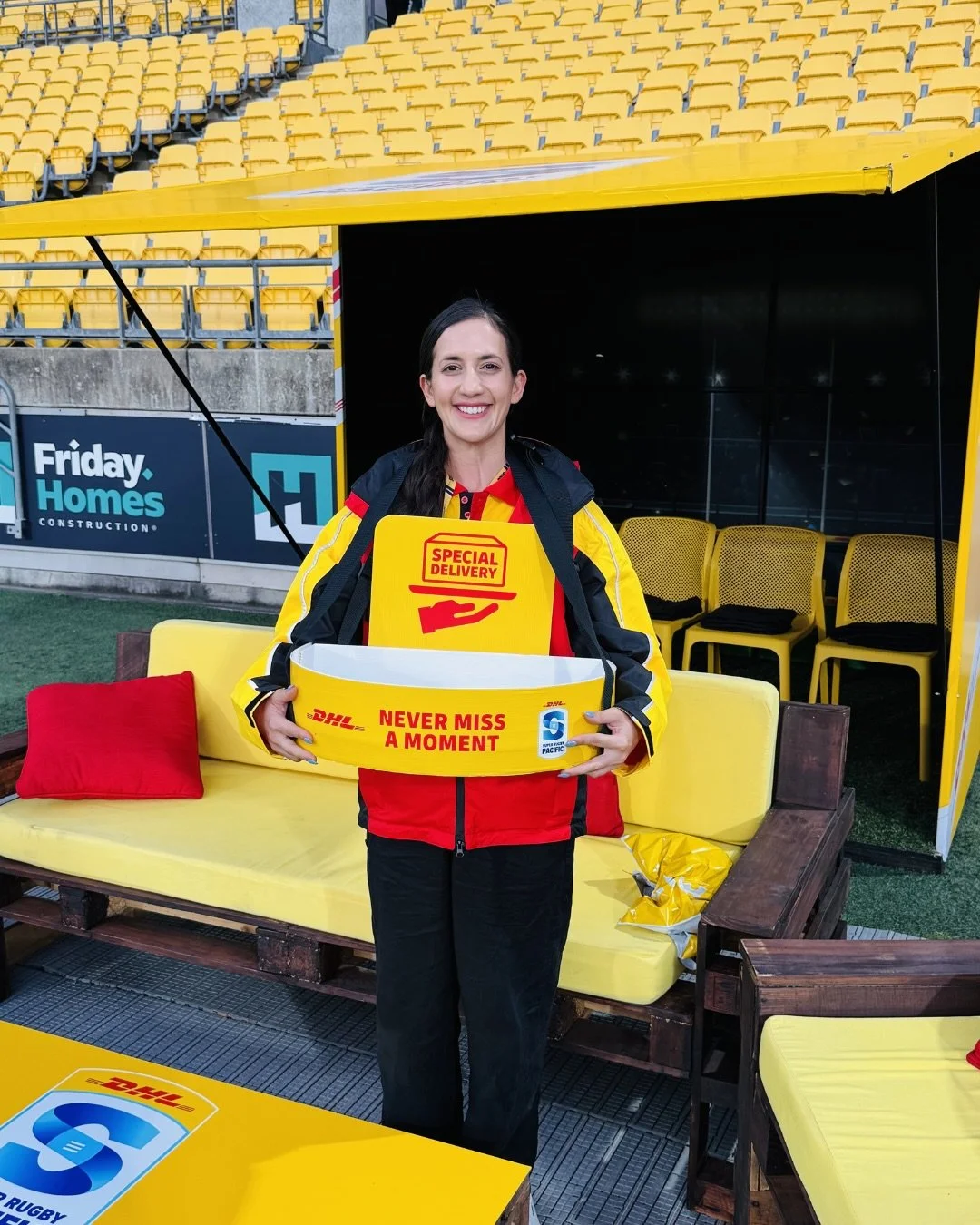 In partnership with @brightpartnerships, we hosted @dhl_global clients at the @superrugbynz to experience a game in a whole new way. 

📍 Auckland | Wellington | Christchurch 

Here&rsquo;s what went down: 

🏟️ Sideline Experience - a select group o