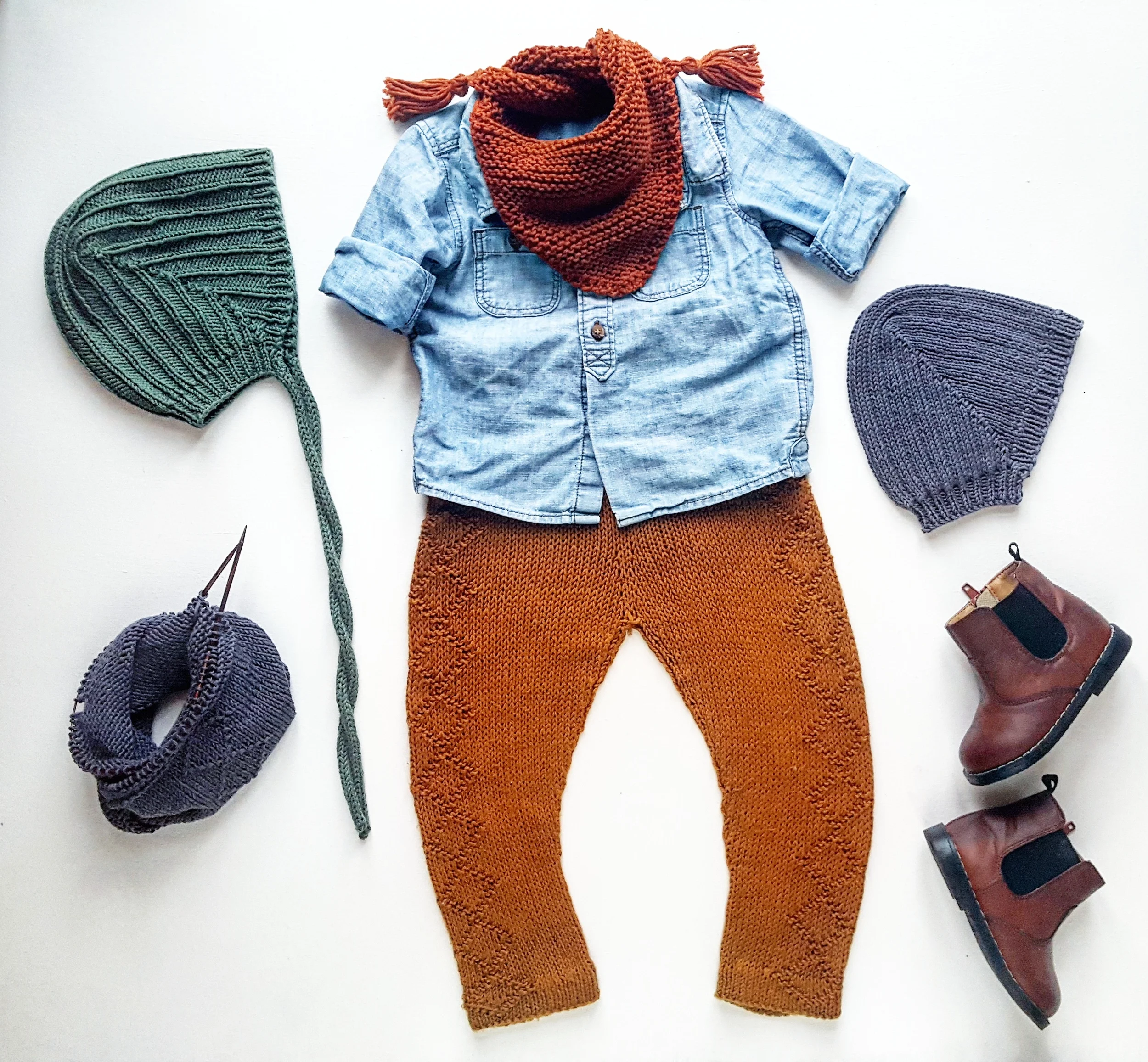 Villvestbuksa med tilbehør - like fin til våren som til høst og kalde somre.