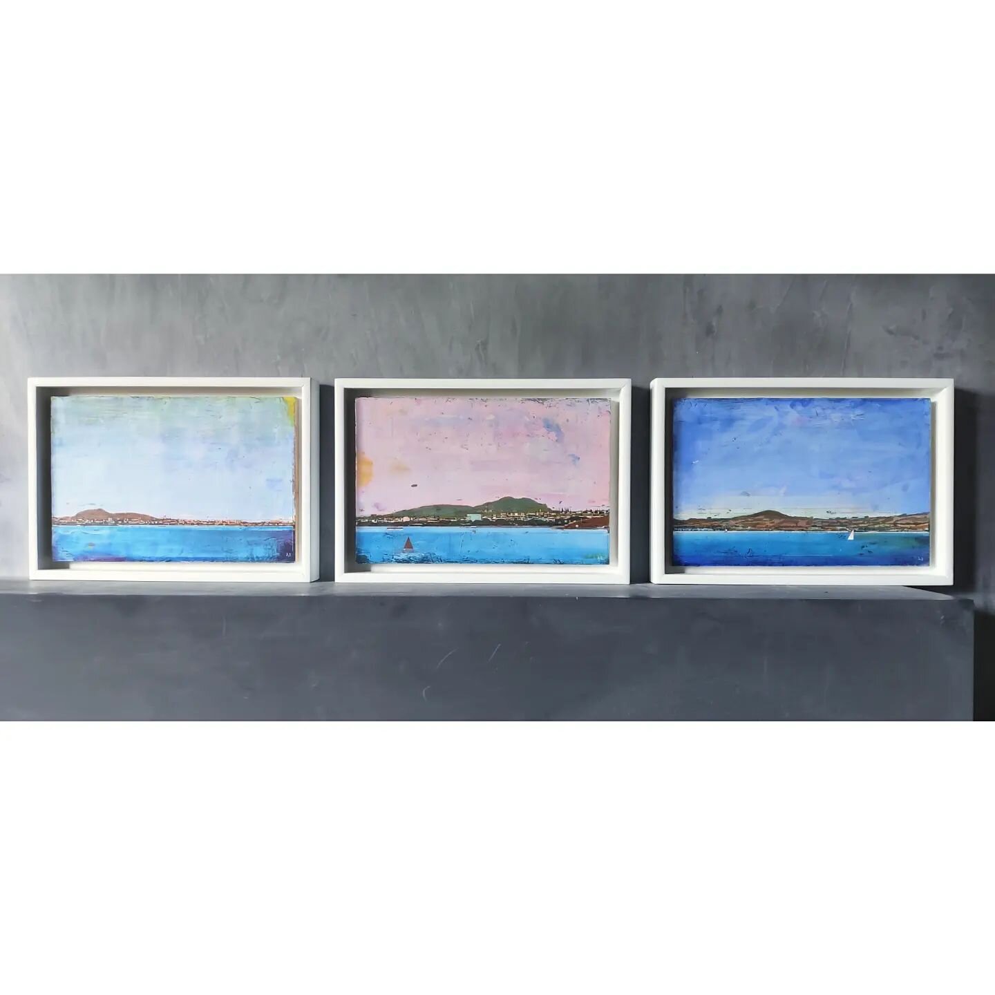 Three paintings for the summer exhibition @fidrafineart.