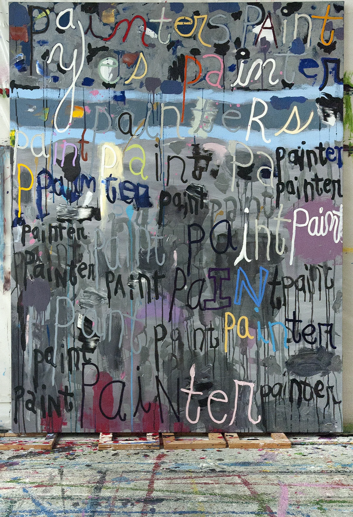 PAINTERS PAINT, 2011, mixed media on canvas, 162x130cm