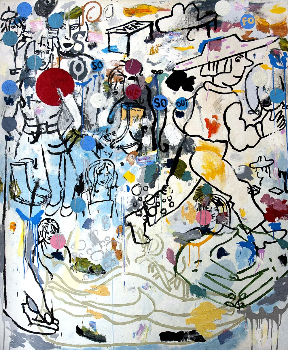 SO OUI, oil on canvs, 162x130cm