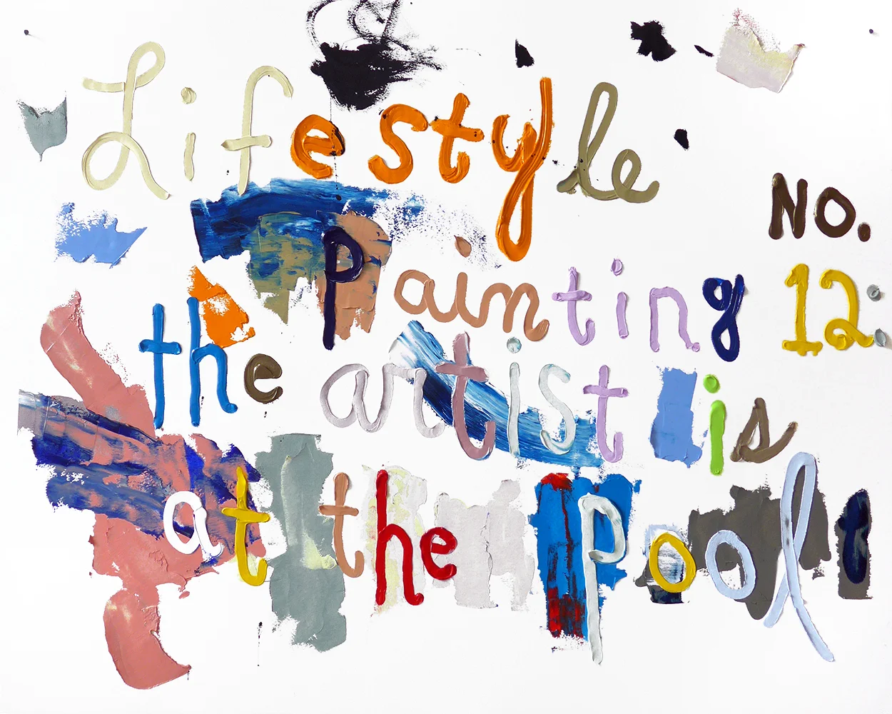 LIFESTYLE PAINTING NO. 12, 2015, oil on paper, 57x76cm