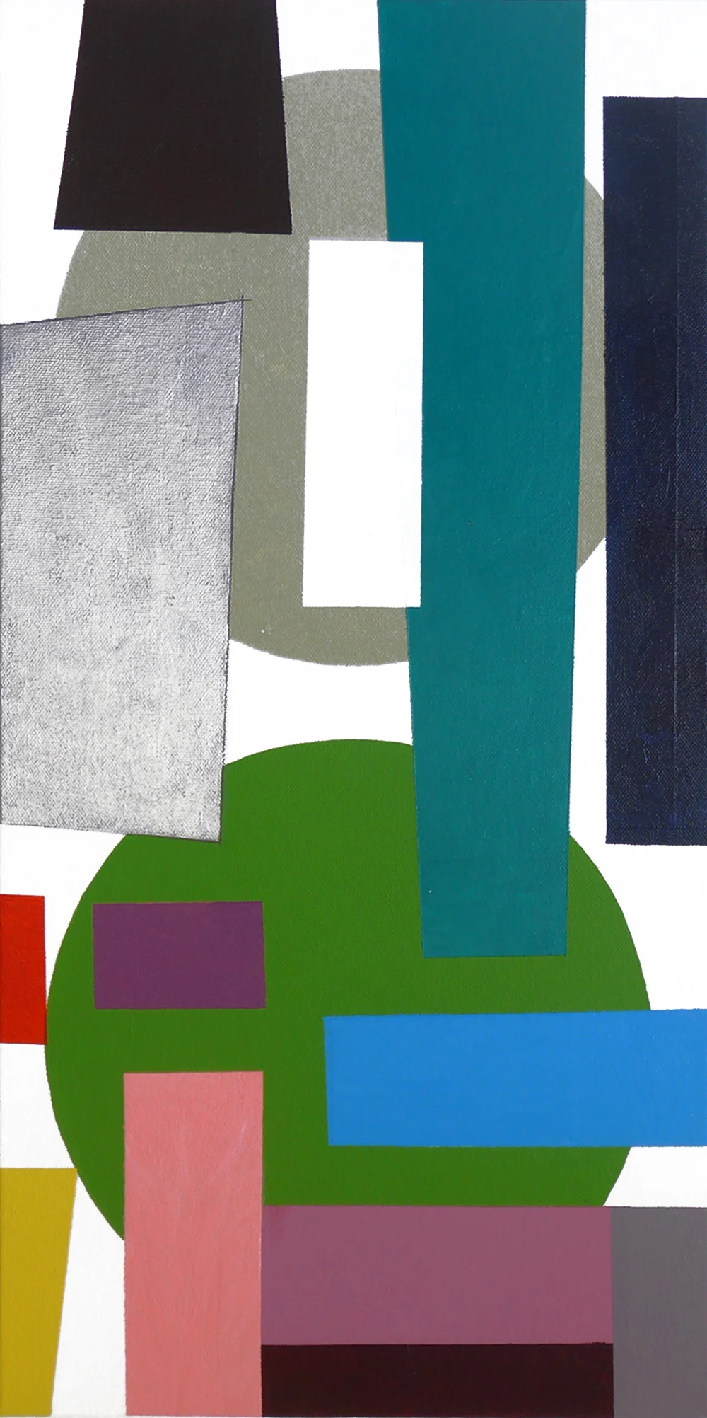 PICTURED 5, 2016 acrylic and pencil on canvas, 60.9x30.4cm