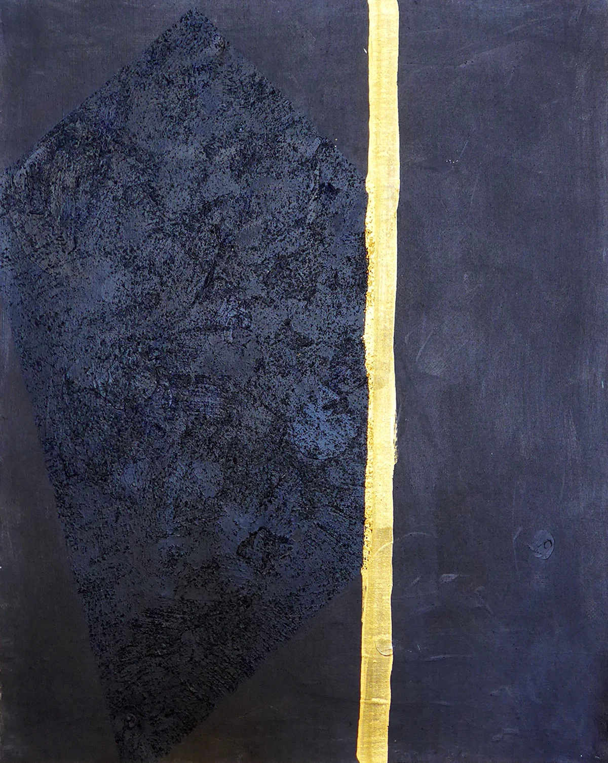 BLACK PAINTING 4, sand, oil and acrylic on canvas, 81x64.5cm