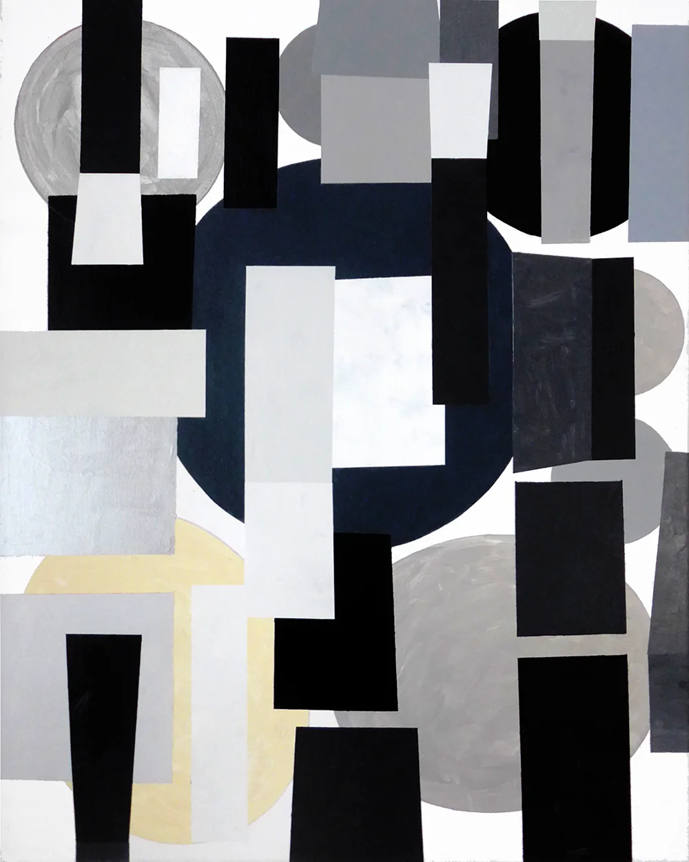 GRISAILLE, 2016, mixed media on canvas, 100x80cm