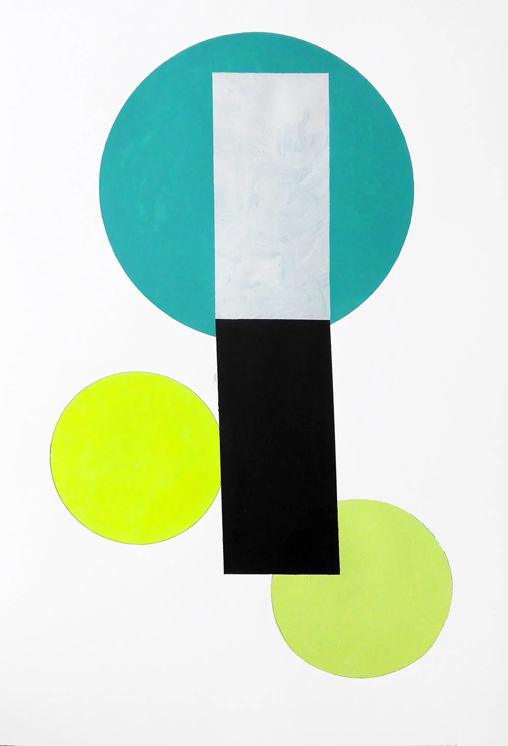 SERIES B 6, 2014, mixed media on paper, 110x75cm, private collection