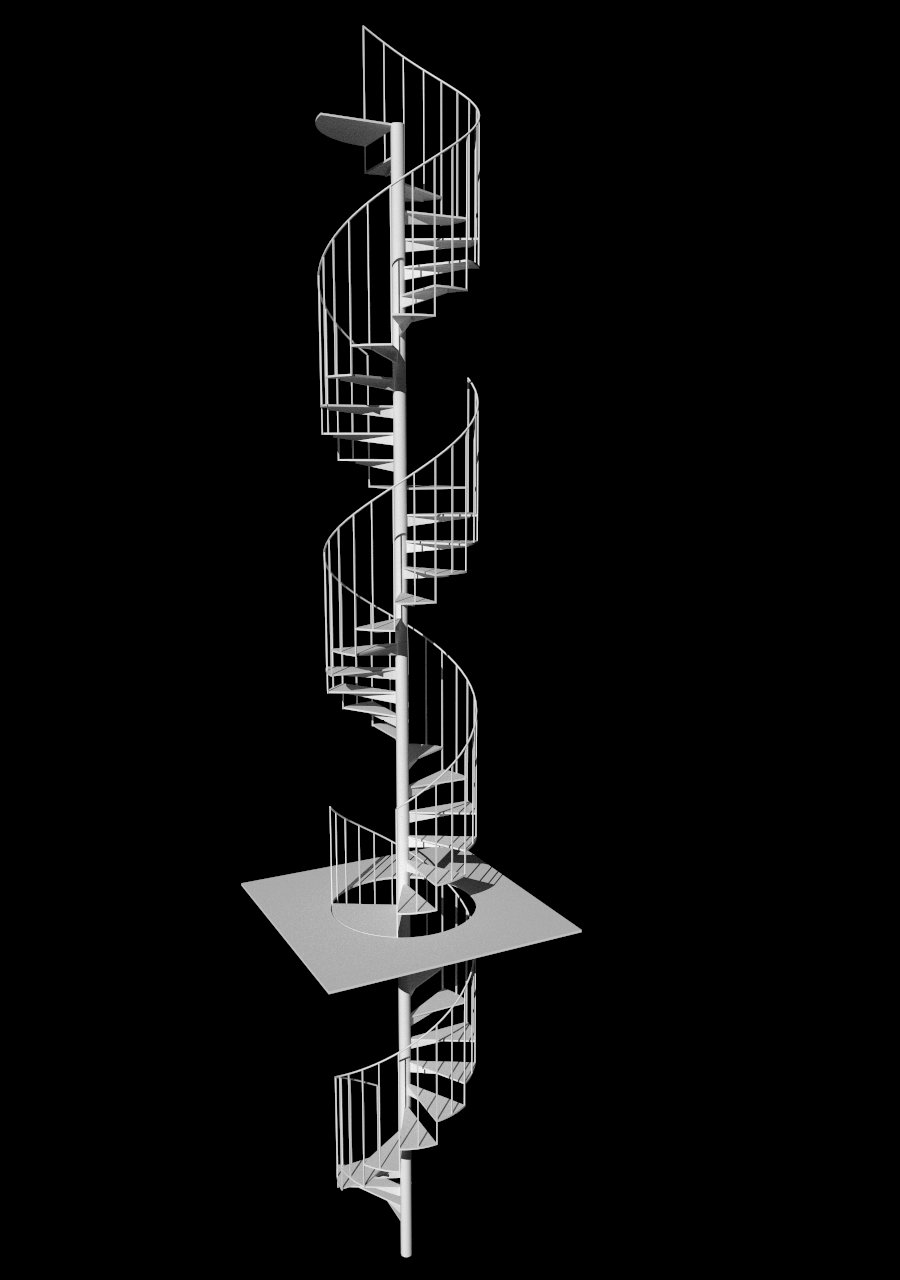 Spiral the spiral staircase is the helical connector at the core of the tower.