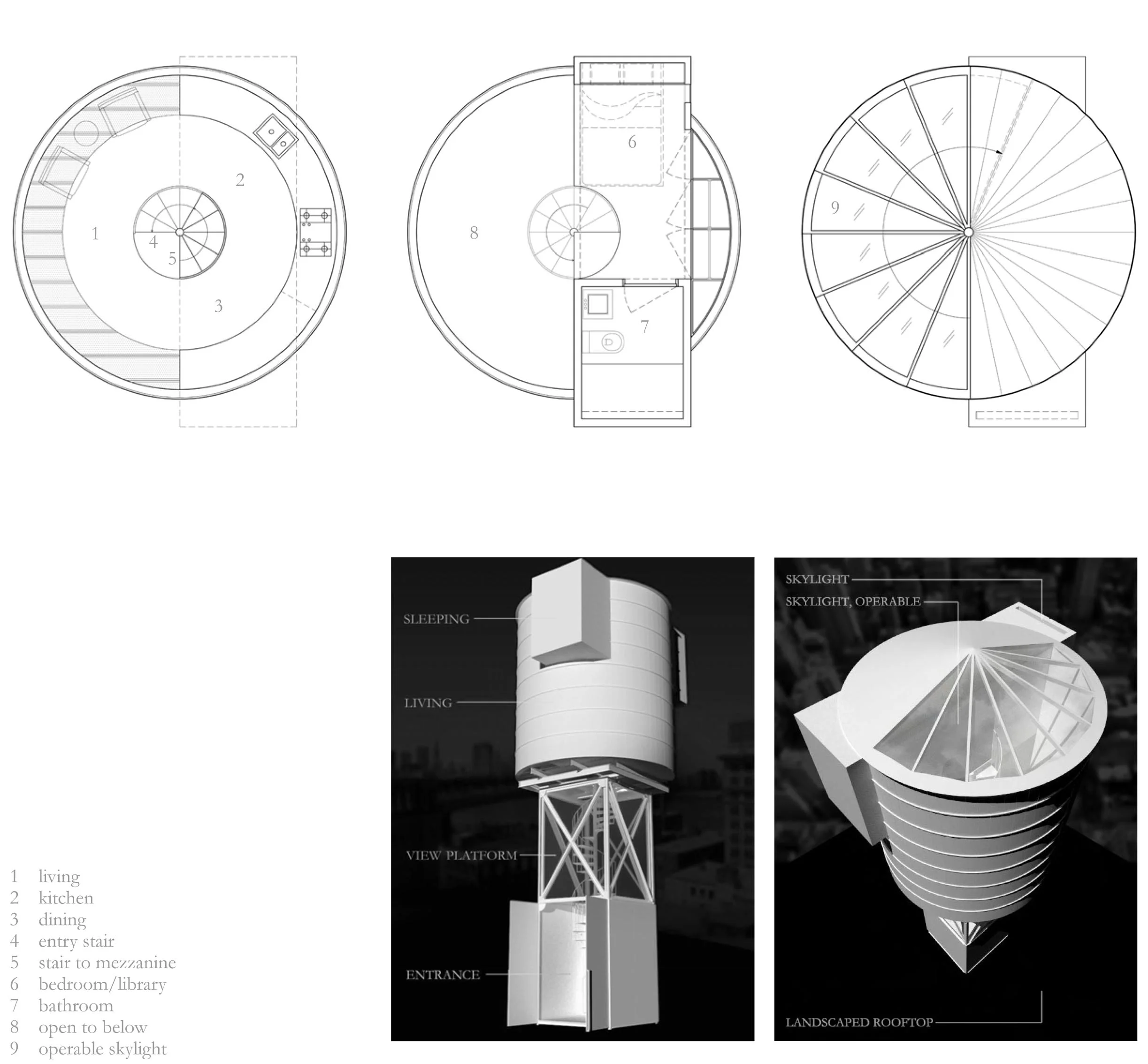   TOWER &nbsp;&nbsp; conceptual project exploring the potential of disused water towers as a unique living experience. 
