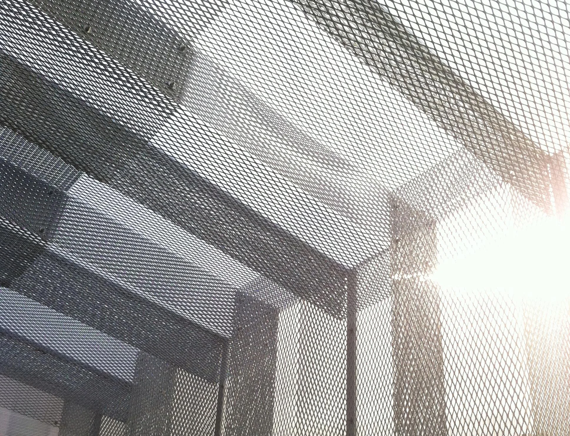   Abstract &nbsp; &nbsp;hues of light and shadow create geometric patterns in the sky 