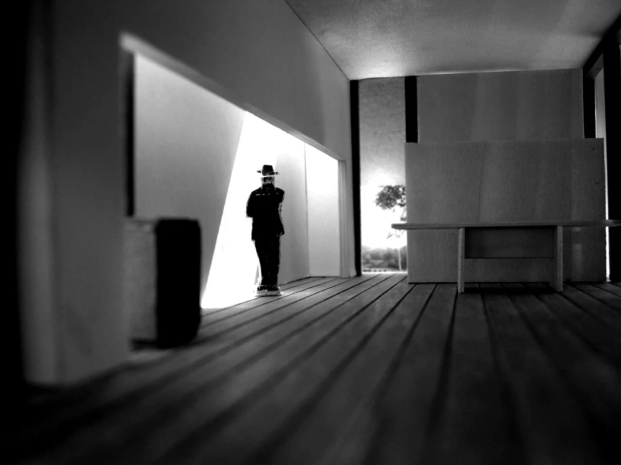   Light Wall &nbsp; &nbsp;the light wall volume captures the sky bringing it within. throughout the day the motion of the sun awakens the inhabitant's perception of time. standing within the wall there is a visual connection with the sky above. 