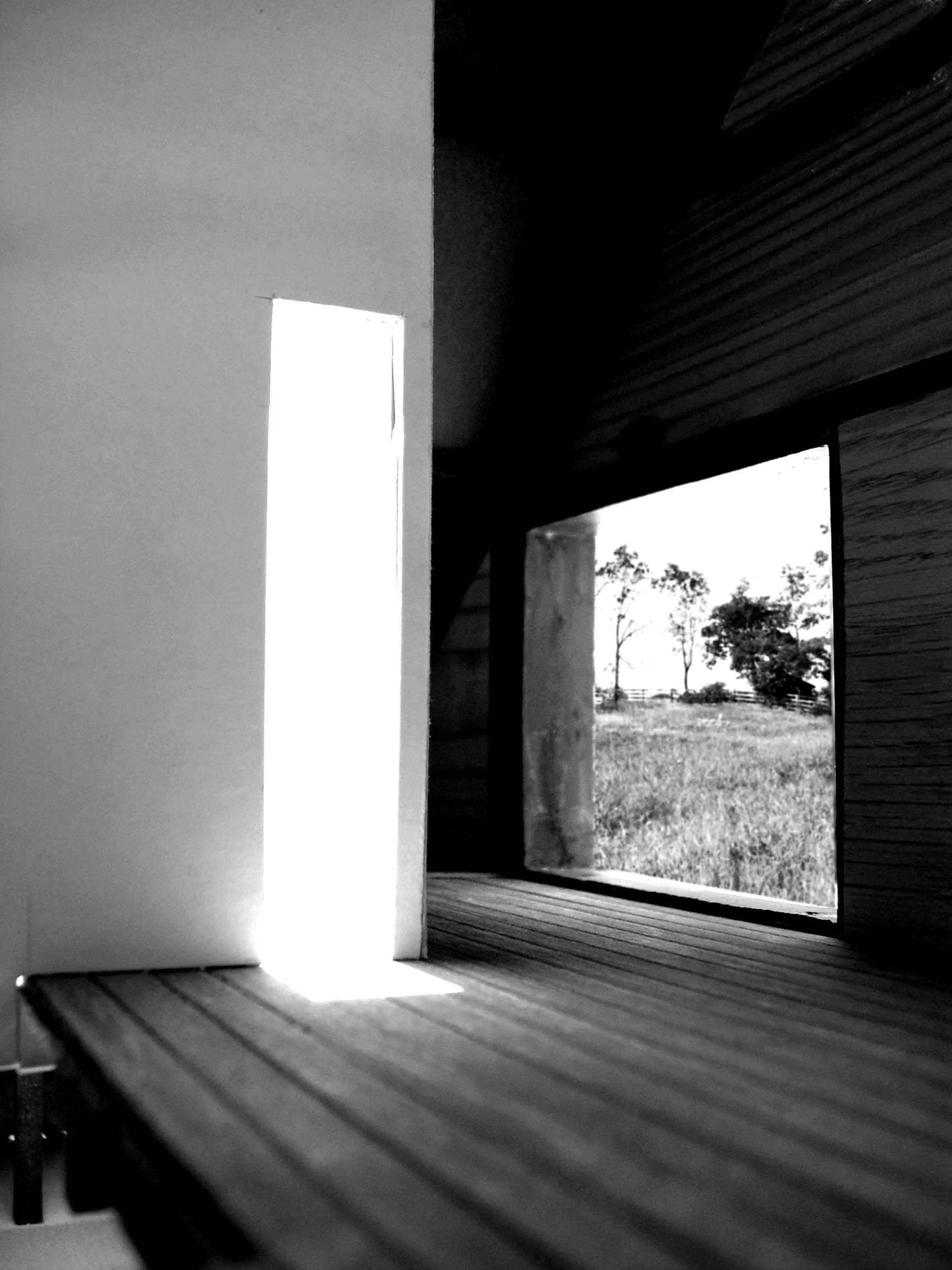 Light Well the plaster light well has a dramatic presence within the gallery space. a puncture in the well allows light to spill out, tracking the progression of the sun along the gallery floor.