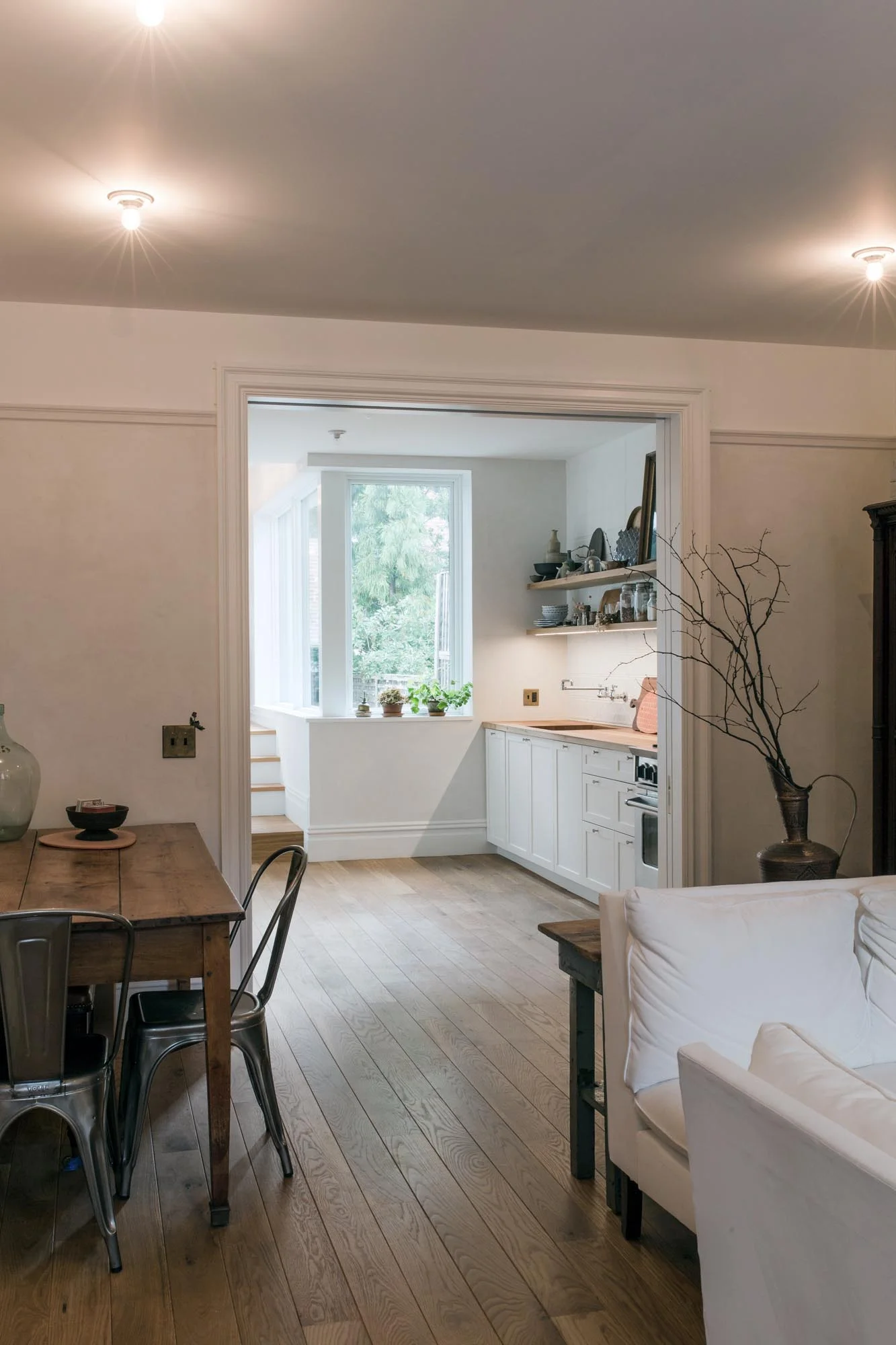  Living  &nbsp; hand plastered walls, vintage finds 
