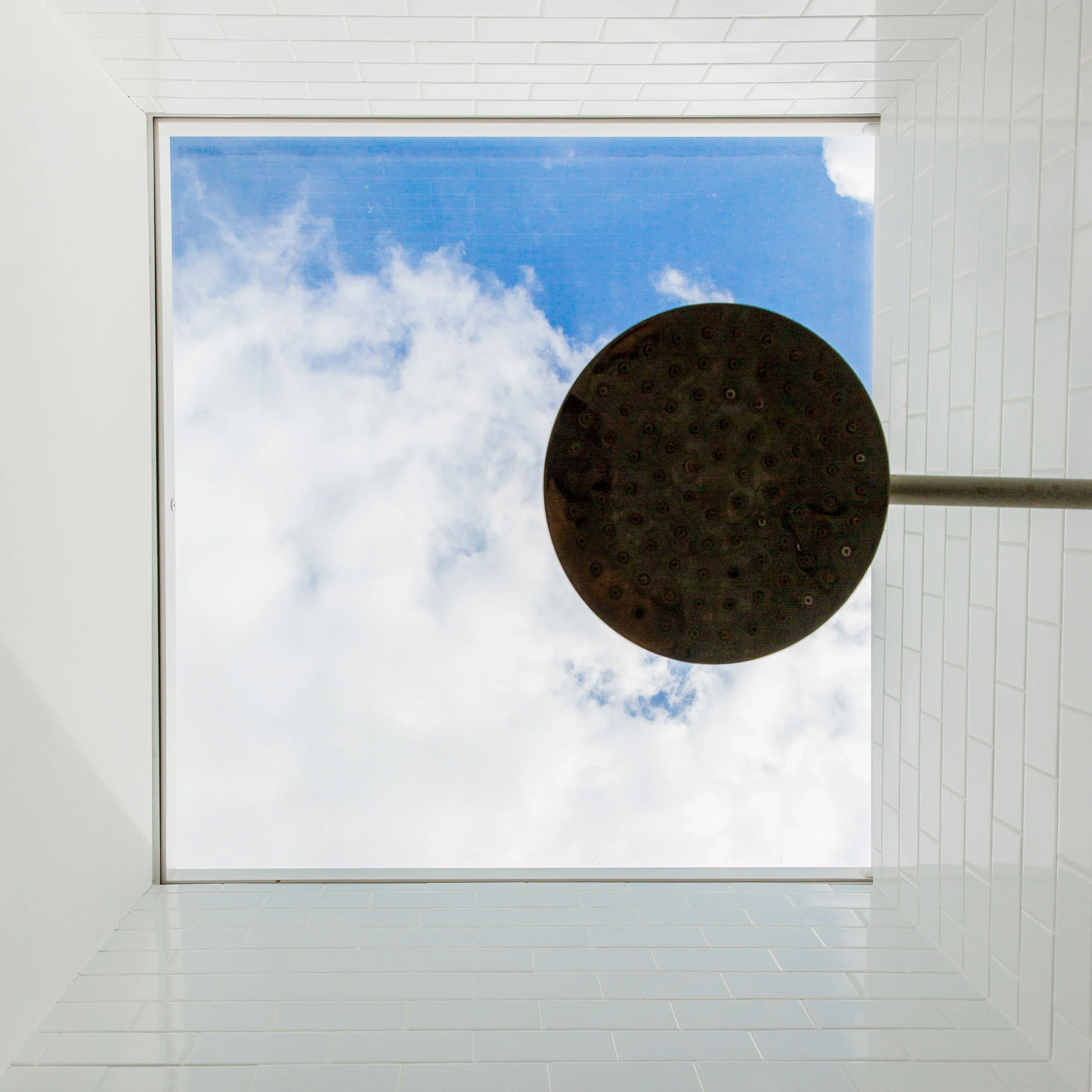   Master Shower   the sky above 