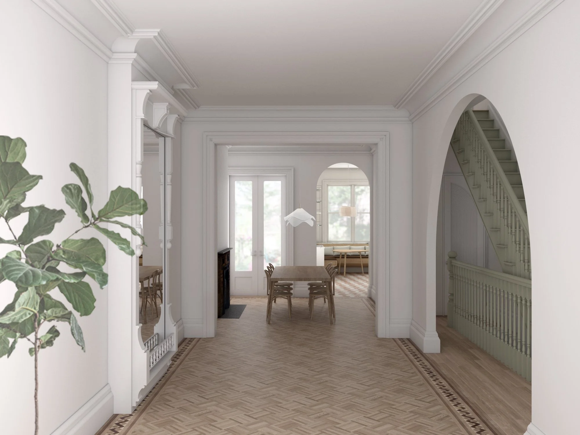   Living   view towards dining 