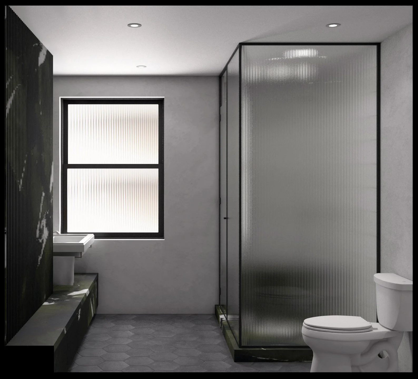   Bathroom   view from door 