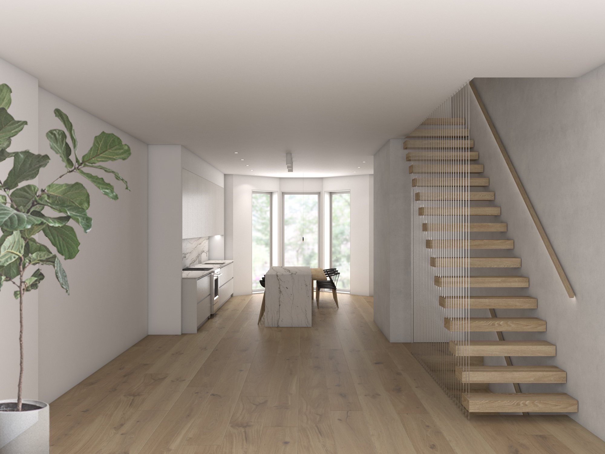   Living    view towards kitchen 