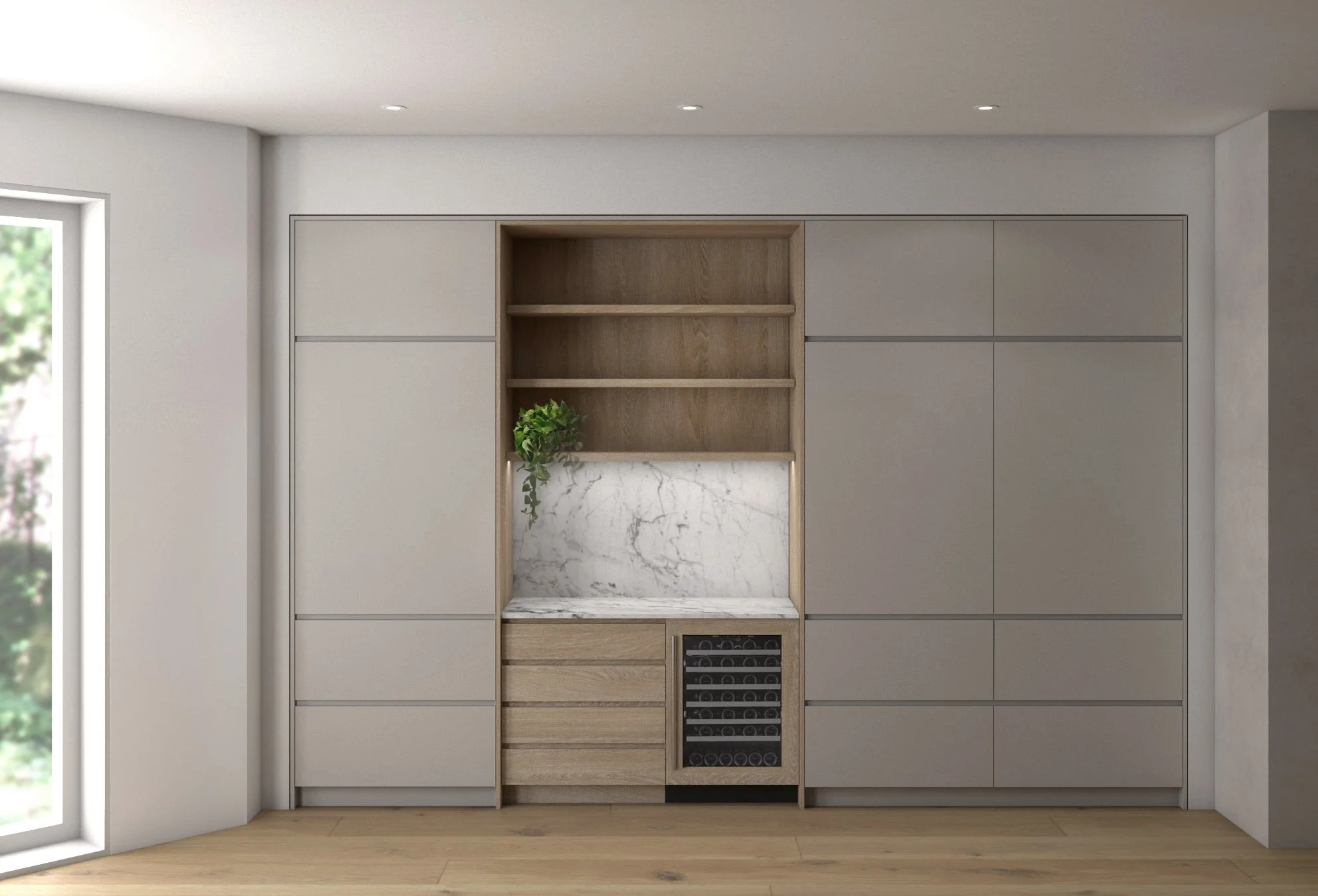   Parlor Kitchen     custom millwork 