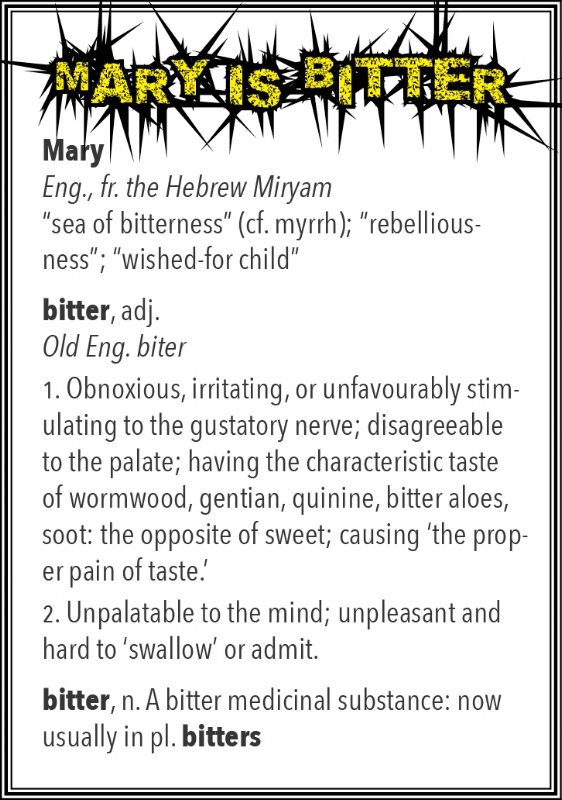 From my bitters label