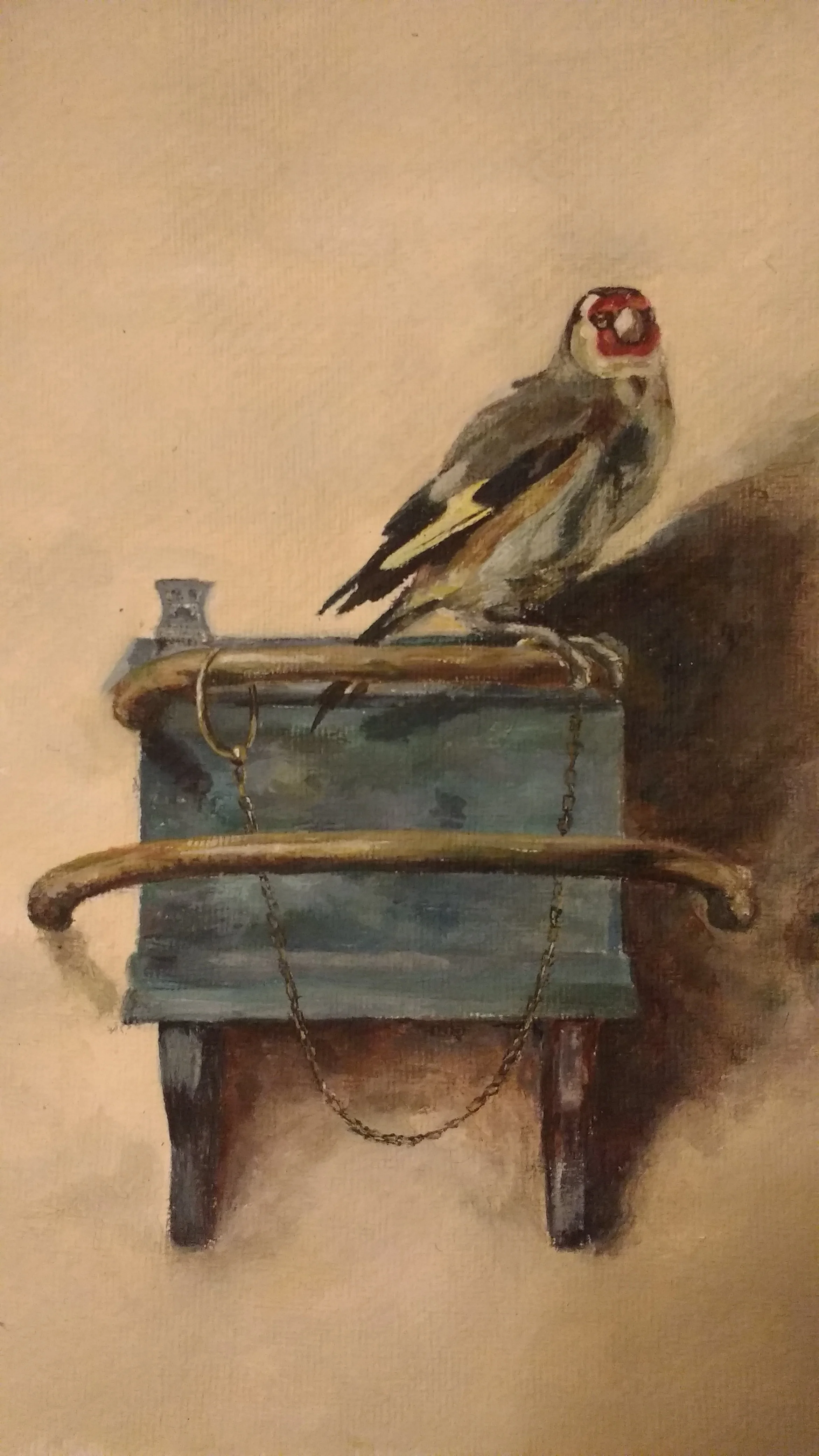 Transcription of The Goldfinch, Fabritius. Acrylic