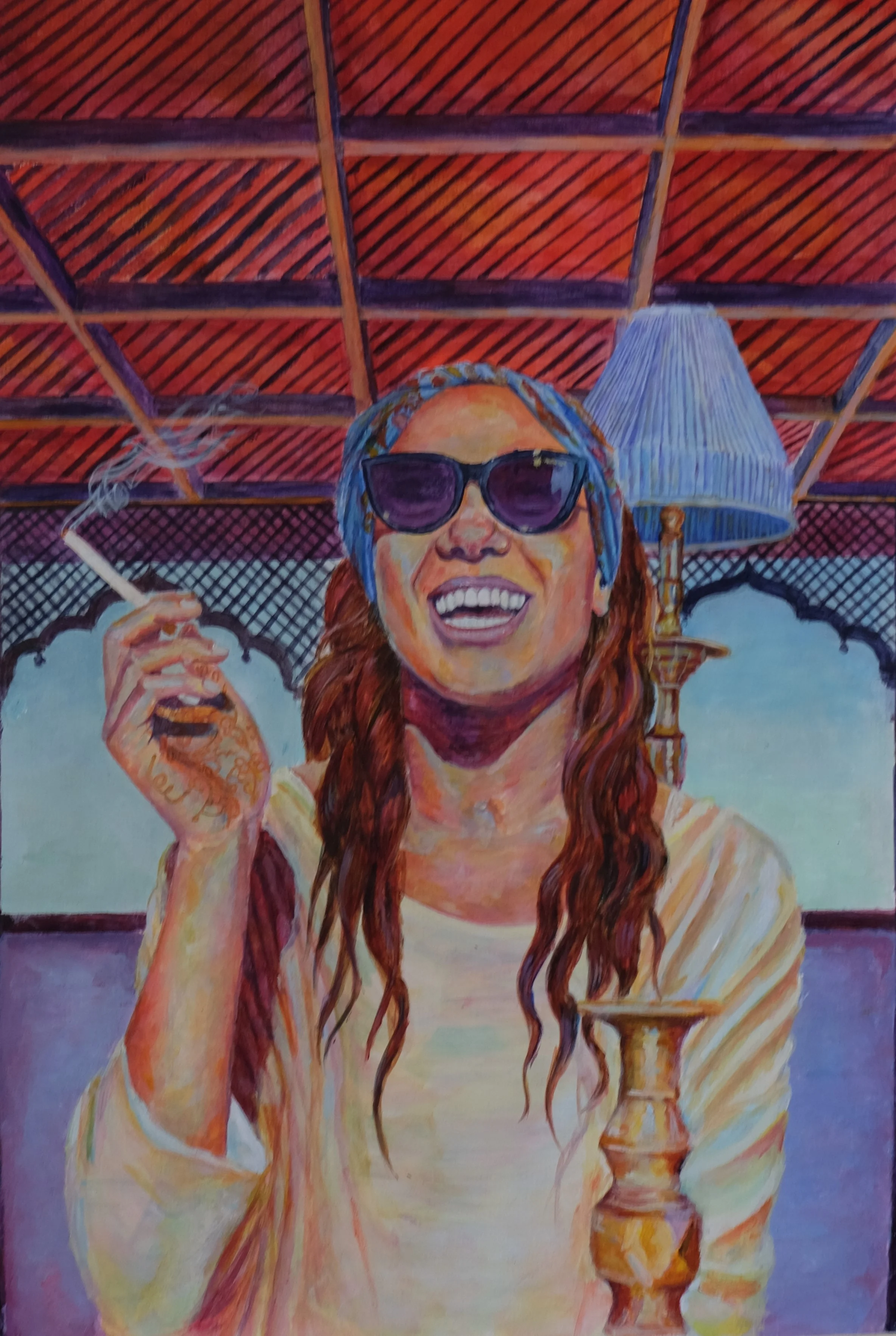 Commissioned Portrait, Acrylic a4