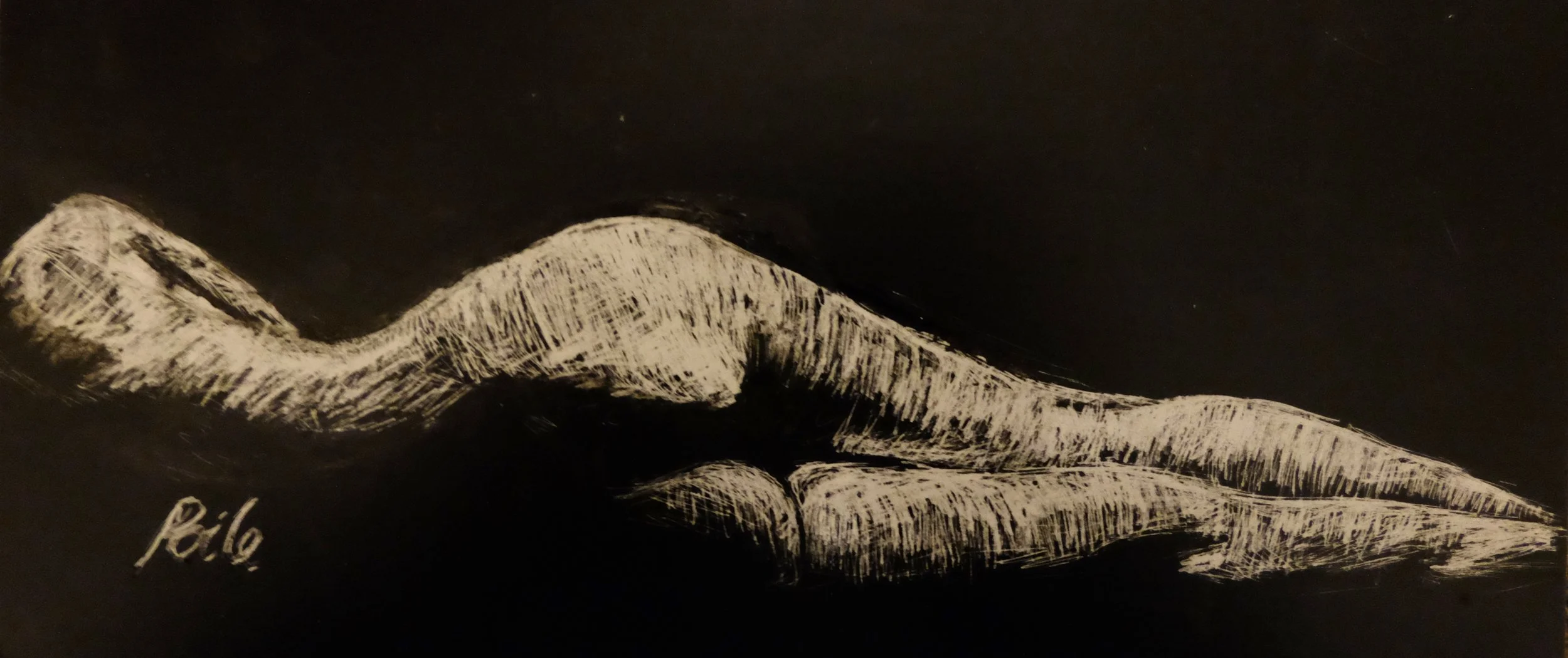 Scratchboard nude