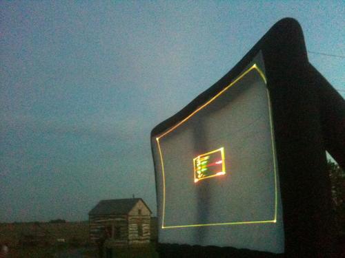  huge outdoor inflatable screen rental 