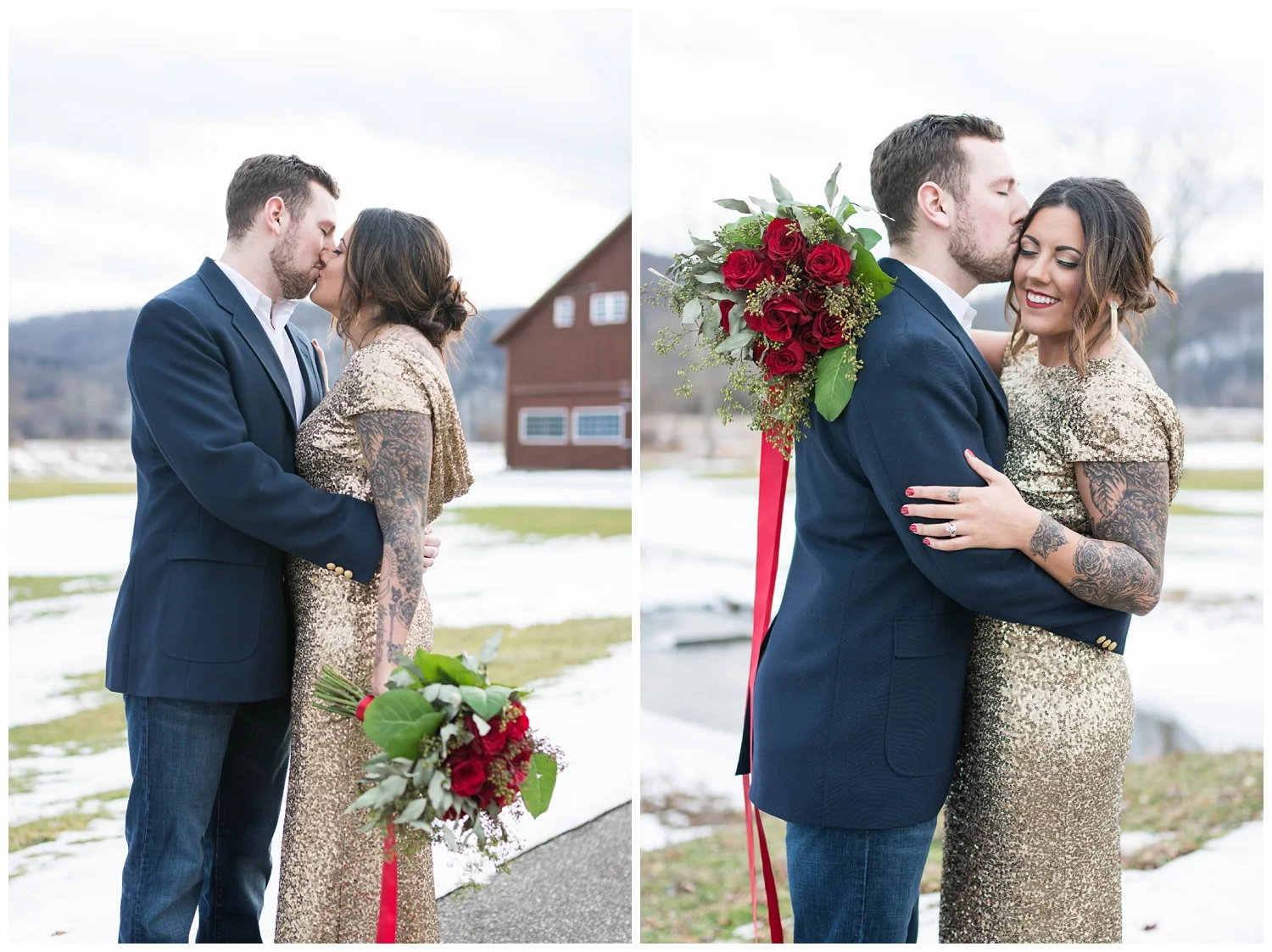 Gold & Glitter Anniversary Photos | Oak Alley Farms | Jessica Husted Photography | Red Oak Weddings