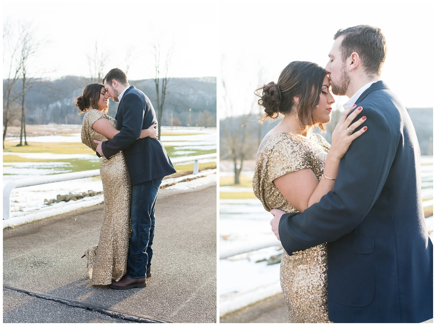 Gold & Glitter Anniversary Photos | Oak Alley Farms | Jessica Husted Photography | Red Oak Weddings