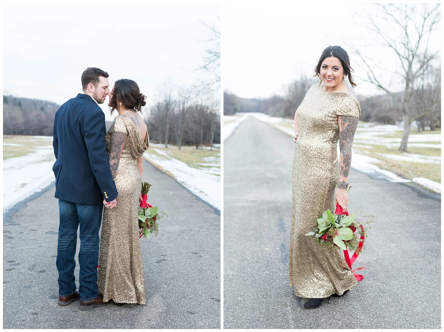 Gold & Glitter Anniversary Photos | Oak Alley Farms | Jessica Husted Photography | Red Oak Weddings