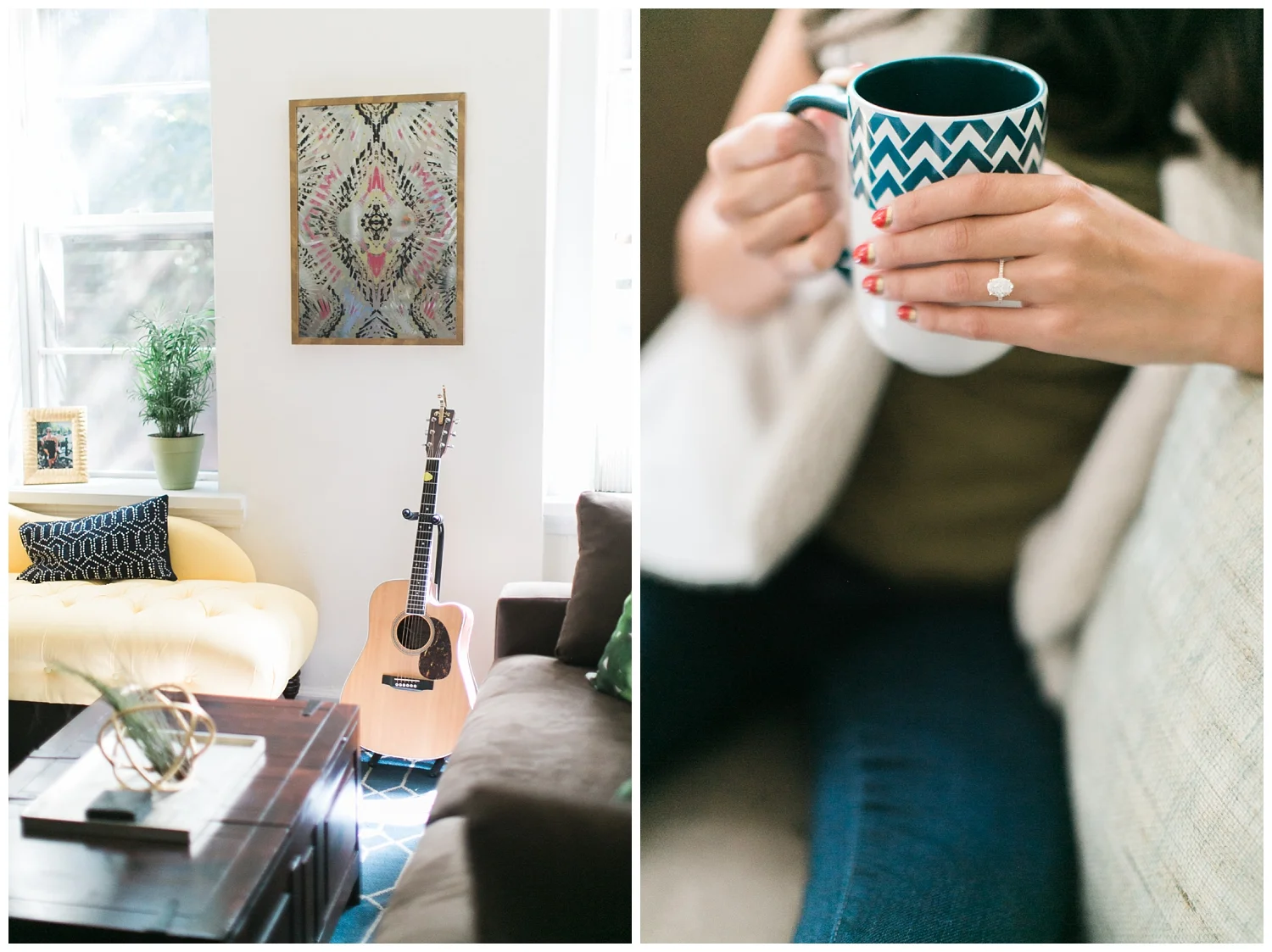 At home engagement session | NYC | Cadence Kennedy | Red Oak Weddings
