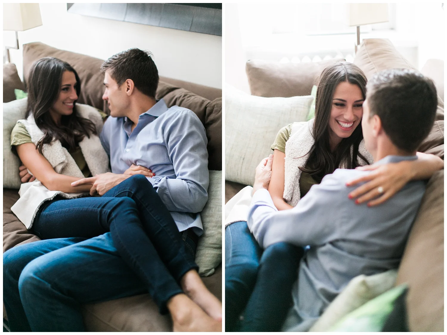 At home engagement session | NYC | Cadence Kennedy | Red Oak Weddings