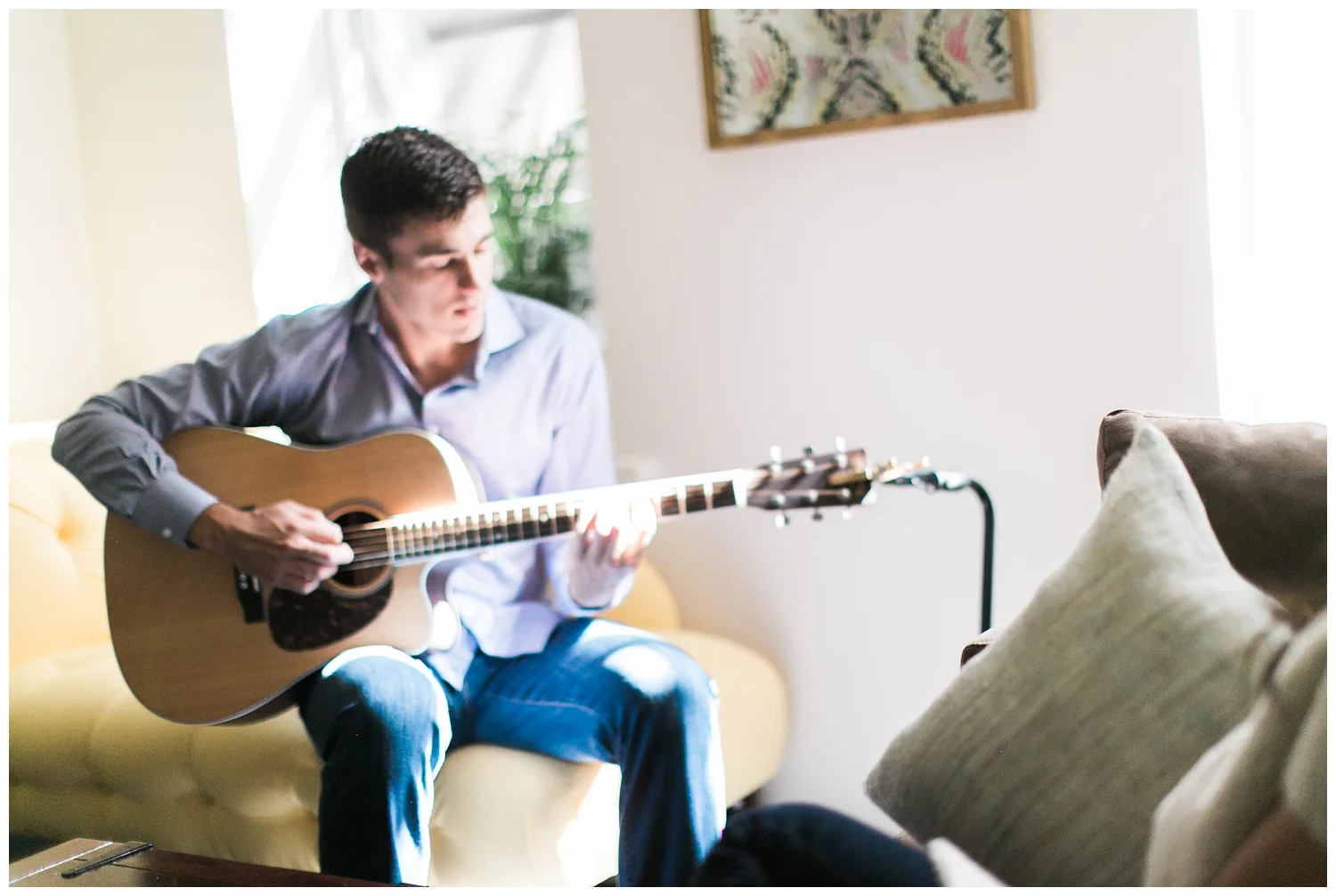 At home engagement session | NYC | Cadence Kennedy | Red Oak Weddings
