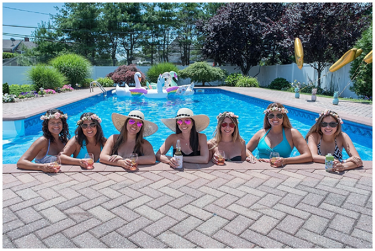 Bachelorette Pool Party • Lin Pernille Photography`