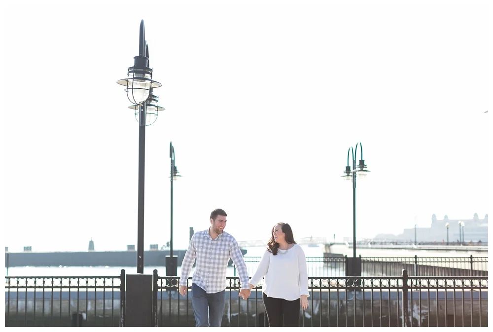 New Jersey Engagements | Liberty State Park, New Jersey | Real weddings, engagements and inspiration for the modern NJ Bride | www.redoakweddings.com