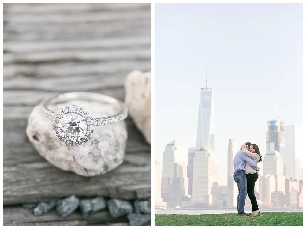 New Jersey Engagements | Liberty State Park, New Jersey | Real weddings, engagements and inspiration for the modern NJ Bride | www.redoakweddings.com