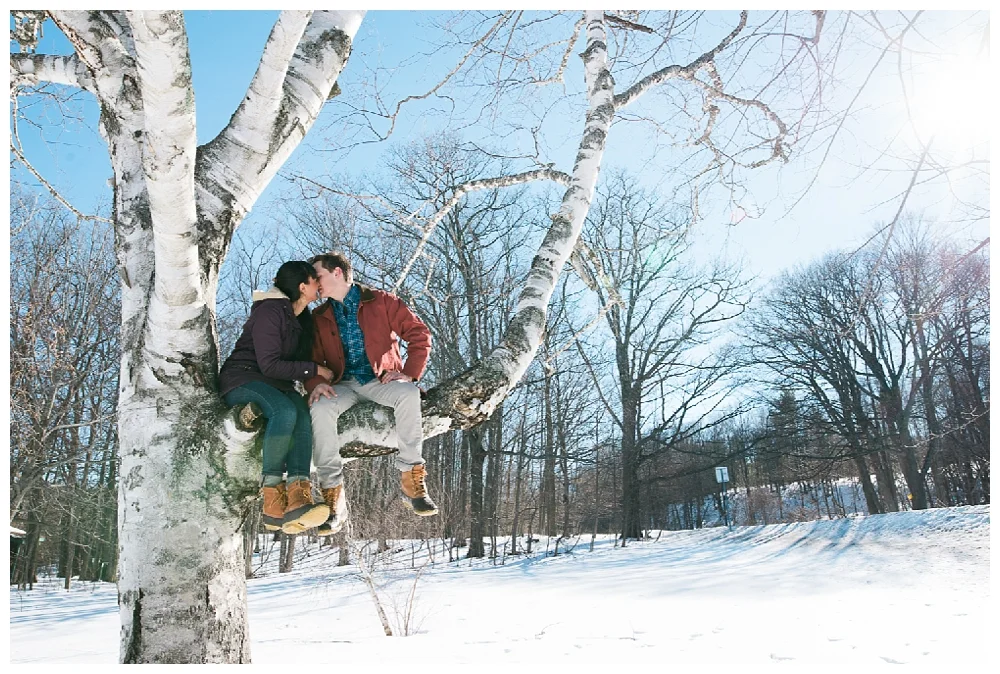 New York Engagement | Thatcher State Park, Albany NY | Real weddings, engagements and inspiration for the modern NY Bride | www.redoakweddings.com