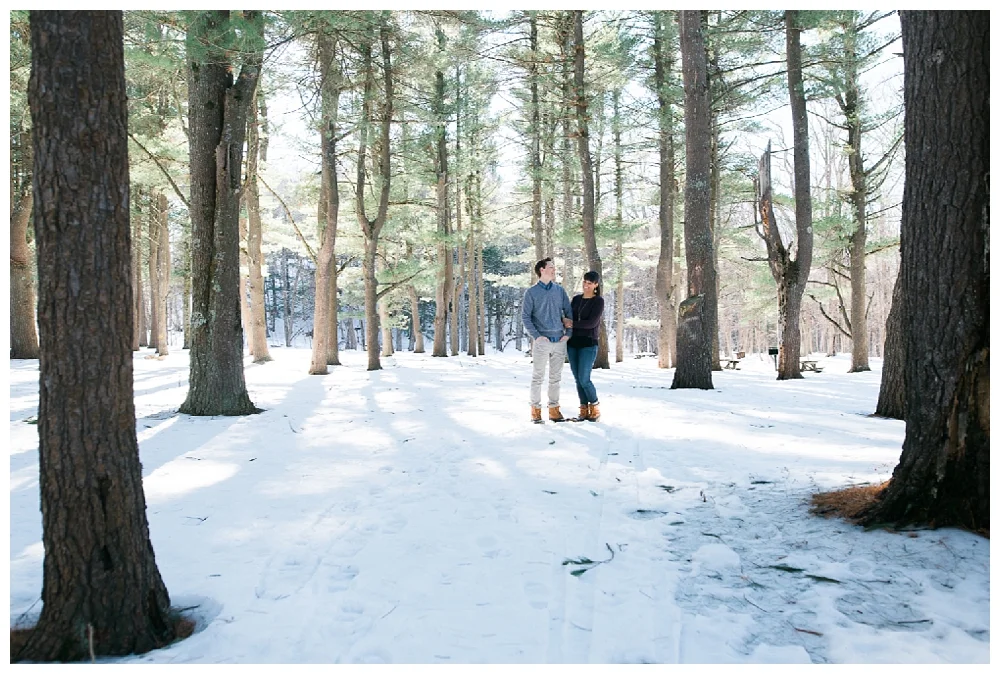 New York Engagement | Thatcher State Park, Albany NY | Real weddings, engagements and inspiration for the modern NY Bride | www.redoakweddings.com