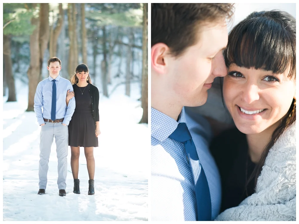 New York Engagement | Thatcher State Park, Albany NY | Real weddings, engagements and inspiration for the modern NY Bride | www.redoakweddings.com